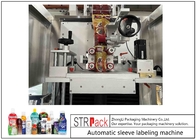 Applicatore automatico di guaine termoretraibili per etichette termiche in PVC per bottiglie di lattine