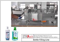 La catena di imballaggio del colluttorio con la bottiglia decodifica, macchina di rifornimento, la tappatrice, etichettatrice per il riempitore liquido