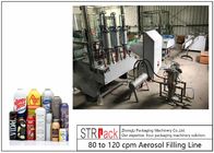 Una linea di riempimento liquida automatica linea di 80 - 120 CPM di produzione del materiale da otturazione dell'aerosol