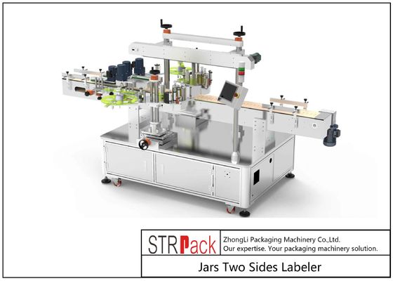 Etichettatrice per barattoli a due lati Adesivo autoadesivo