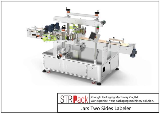 Etichettatrice per barattoli a due lati Adesivo autoadesivo