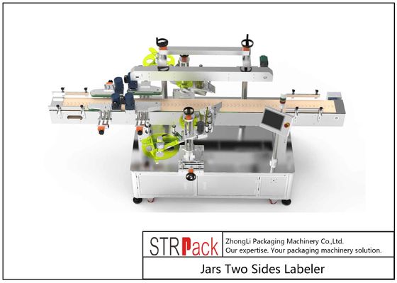 Etichettatrice per barattoli a due lati Adesivo autoadesivo