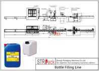 la linea di Fillling dell'olio lubrificante 10-20L con rete pesa la macchina di rifornimento, Jerry Can Capping Machine, etichettatrice per il tamburo