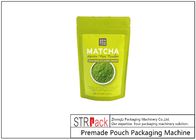 Sacchetto dello zip di DoyPack della polvere del tè verde di Matcha che imballa il materiale di riempimento e la guarnizione di MachineRotary con il riempitore della coclea per polvere